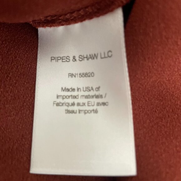 Veronica Beard Briony Satin Wrap Dress • Rust Copper Sleeveless Midi Size 8 - Picture 7 of 8